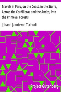 Cover of Travels in Peru, on the Coast, in the Sierra, Across the Cordilleras and the Andes, into the Primeval Forests — Reading Notes