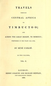Cover of Travels through Central Africa t...