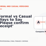 Formal vs Casual Ways to Say ‘Please confirm receipt’